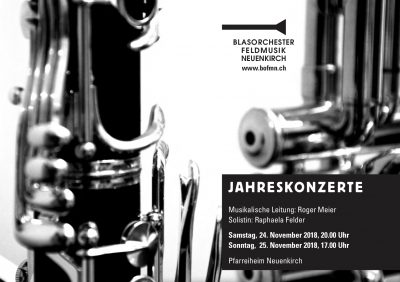 Flyer Jahreskonzerte 2018