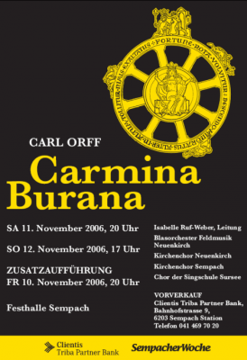 Flyer Carmina Burana 2006