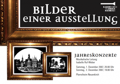 Flyer Jahreskonzerte 2007