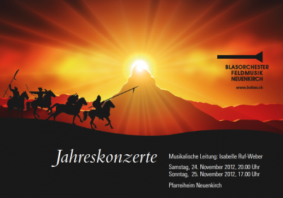 Flyer Jahreskonzerte 2012