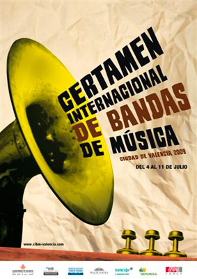 Flyer Certamen Internacional de Bandas de Musica 2009