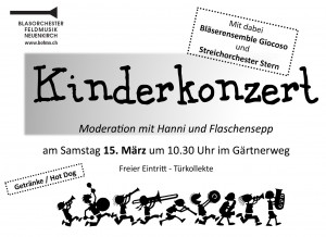 Flyer Kinderkonzert 2014