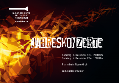 Flyer Jahreskonzerte 2015