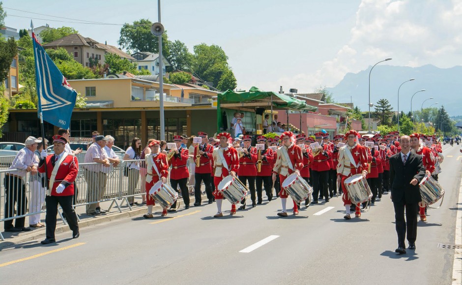 Parademusik am Luzerner Kantonal Musikfest 2015 in Sempach