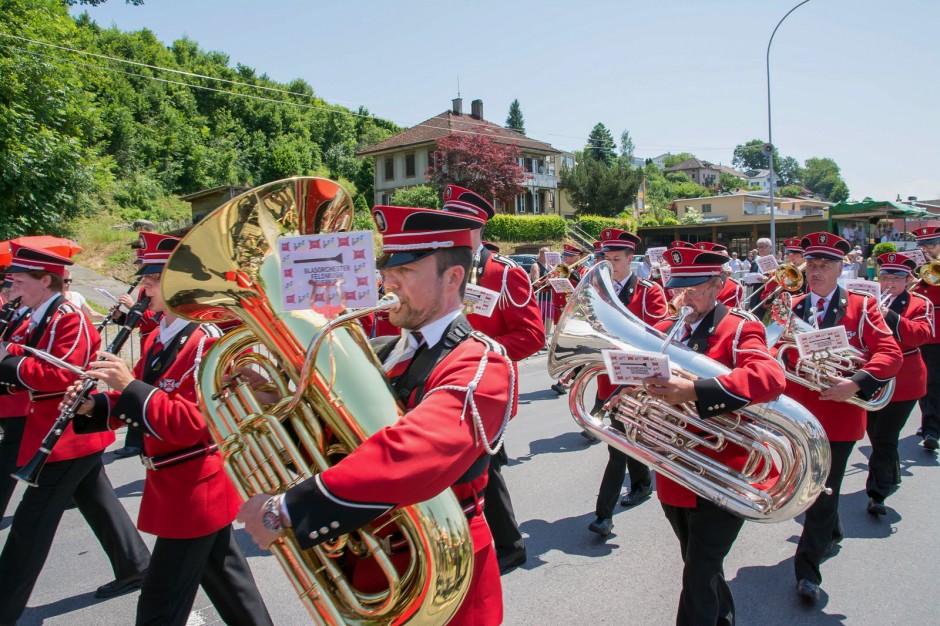 Parademusik am Luzerner Kantonal Musikfest 2015 in Sempach